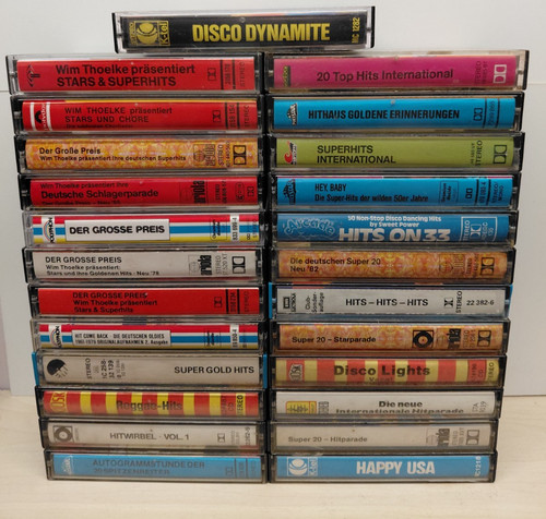 25x musikkassette konvolut - 25x, mc